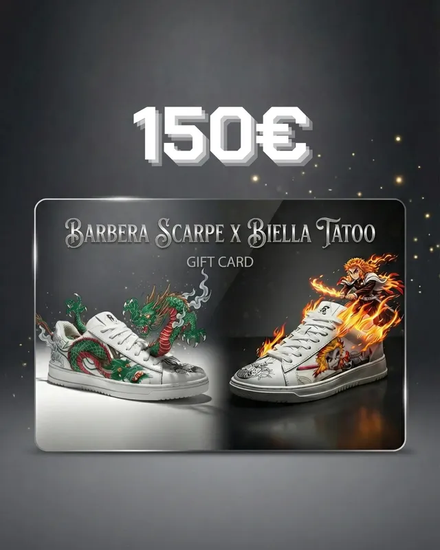 Sandro Barbera & Figli B68 Tattoo gift card scarpe tatuate 150€