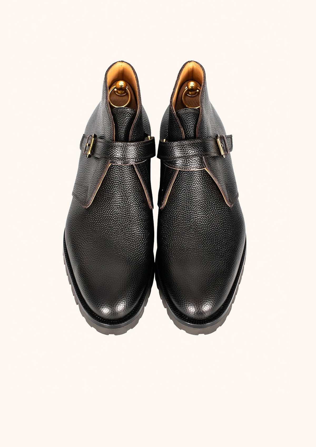 Stefano Bemer Boots C7400 stivale pelle fibbia suola carrarmato