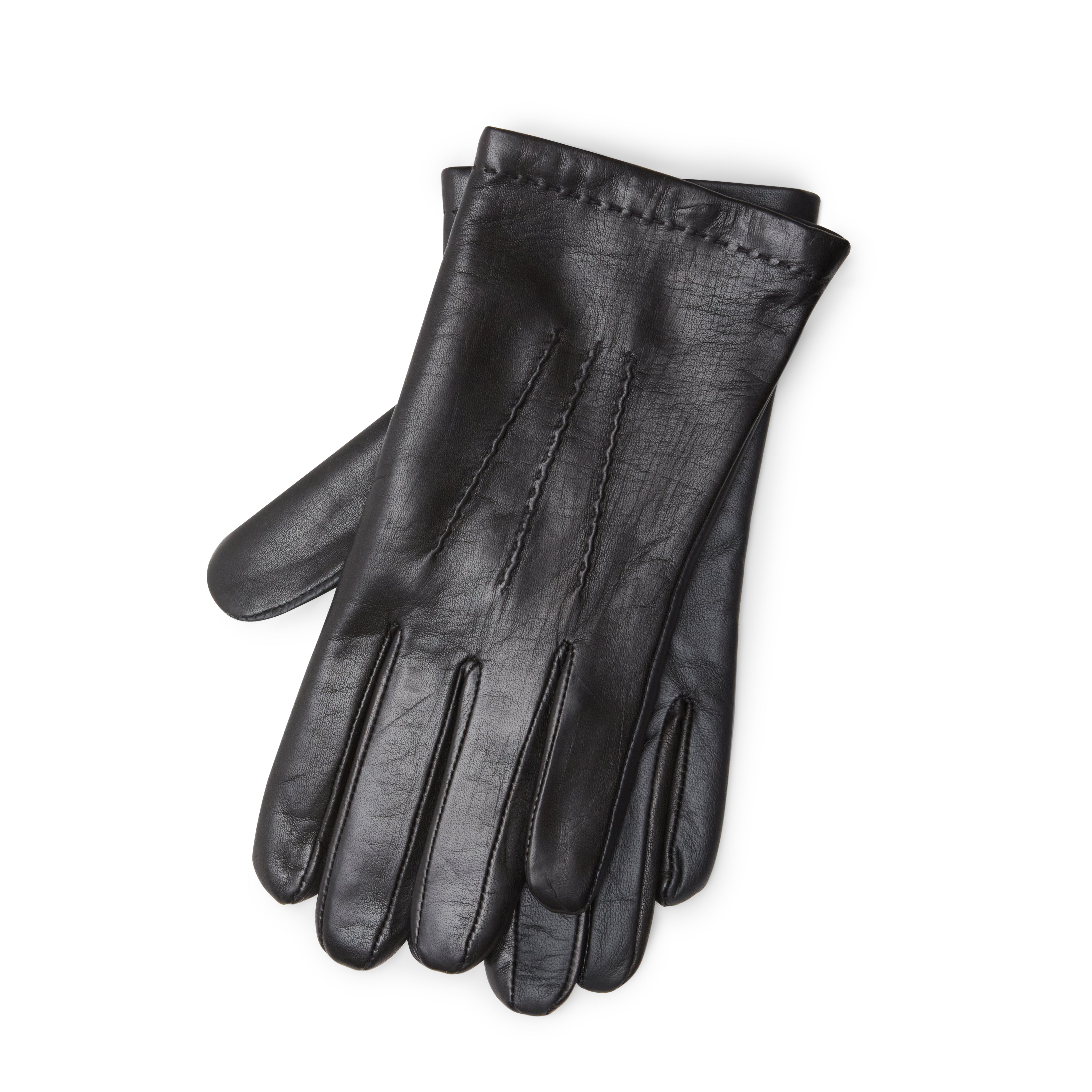F.lli Rossetti Guanto Nero in Pelle Touch da Uomo