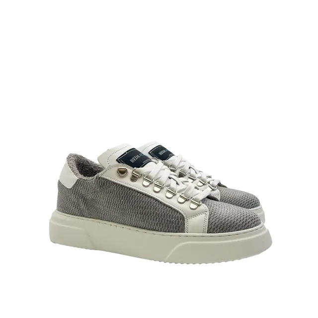 Sandro Barbera Wooly 1100 sneaker grigio lana merino