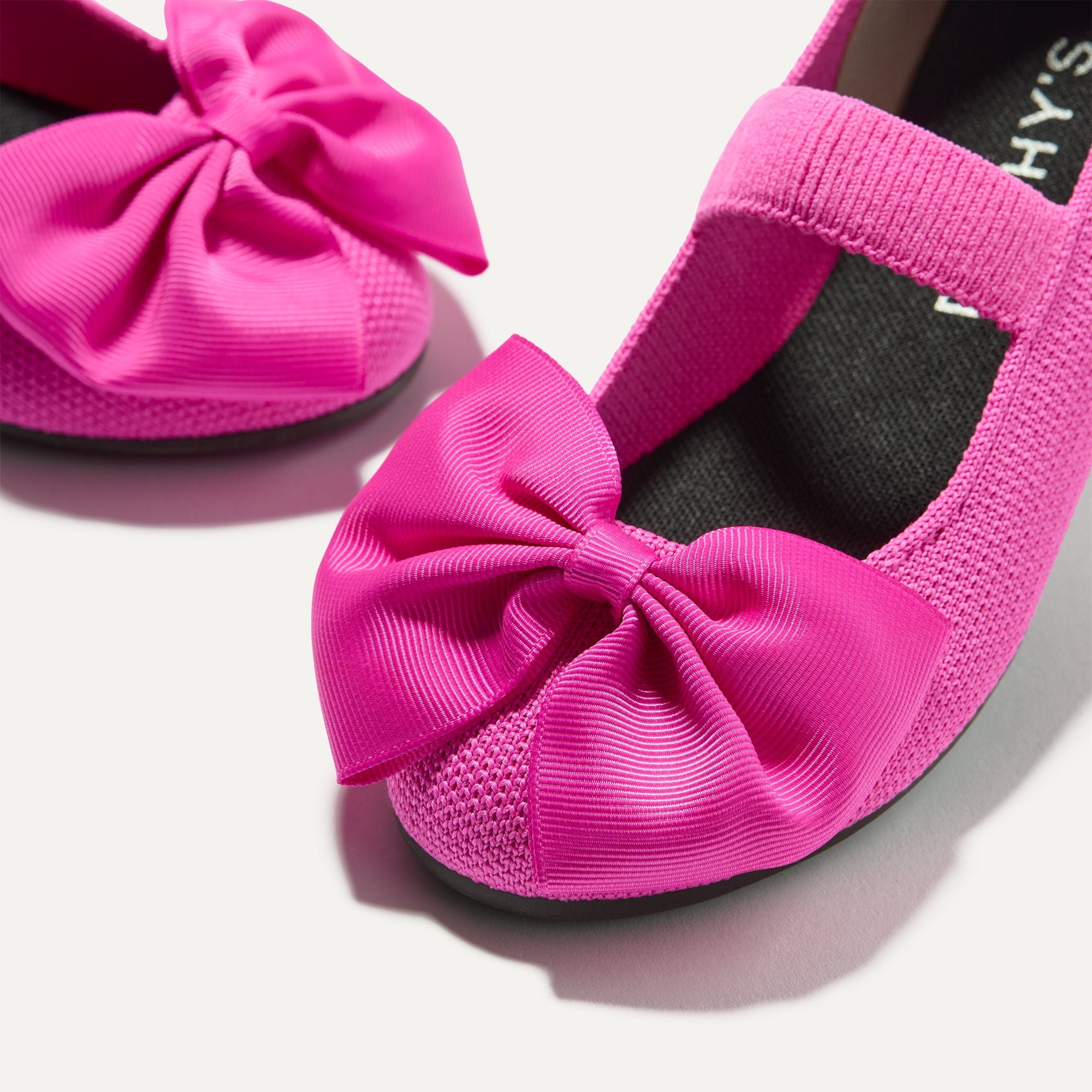 Rothy's Kids Big Bow Mary Jane ballerine Dragon Fruit