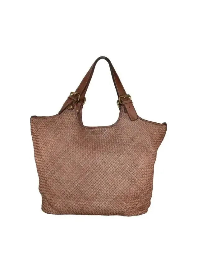 Sandro Barbera Borse BAYT59865 Borsa Pelle Moro Intrecciata