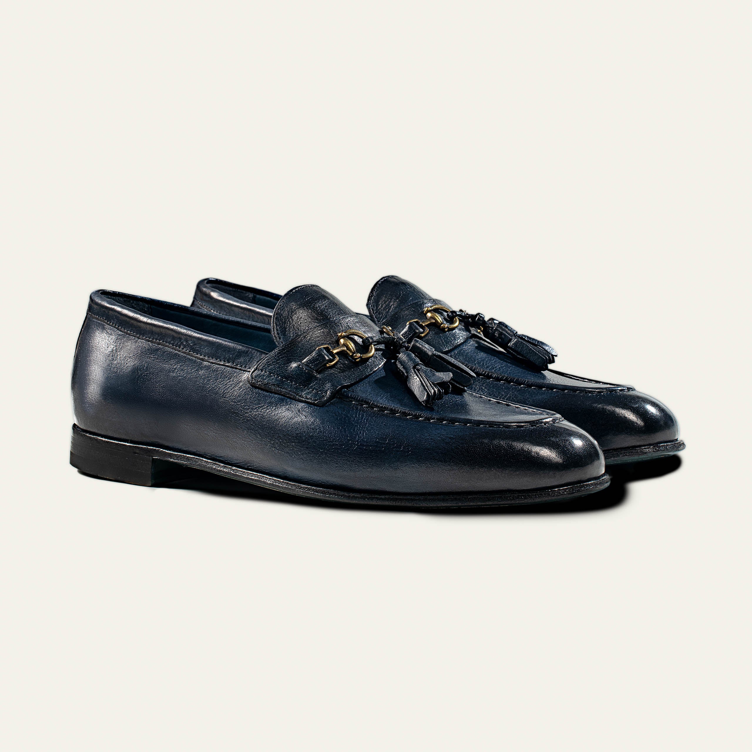 Dellovo Procida Loafer Uomo Bufalo Bluette estate