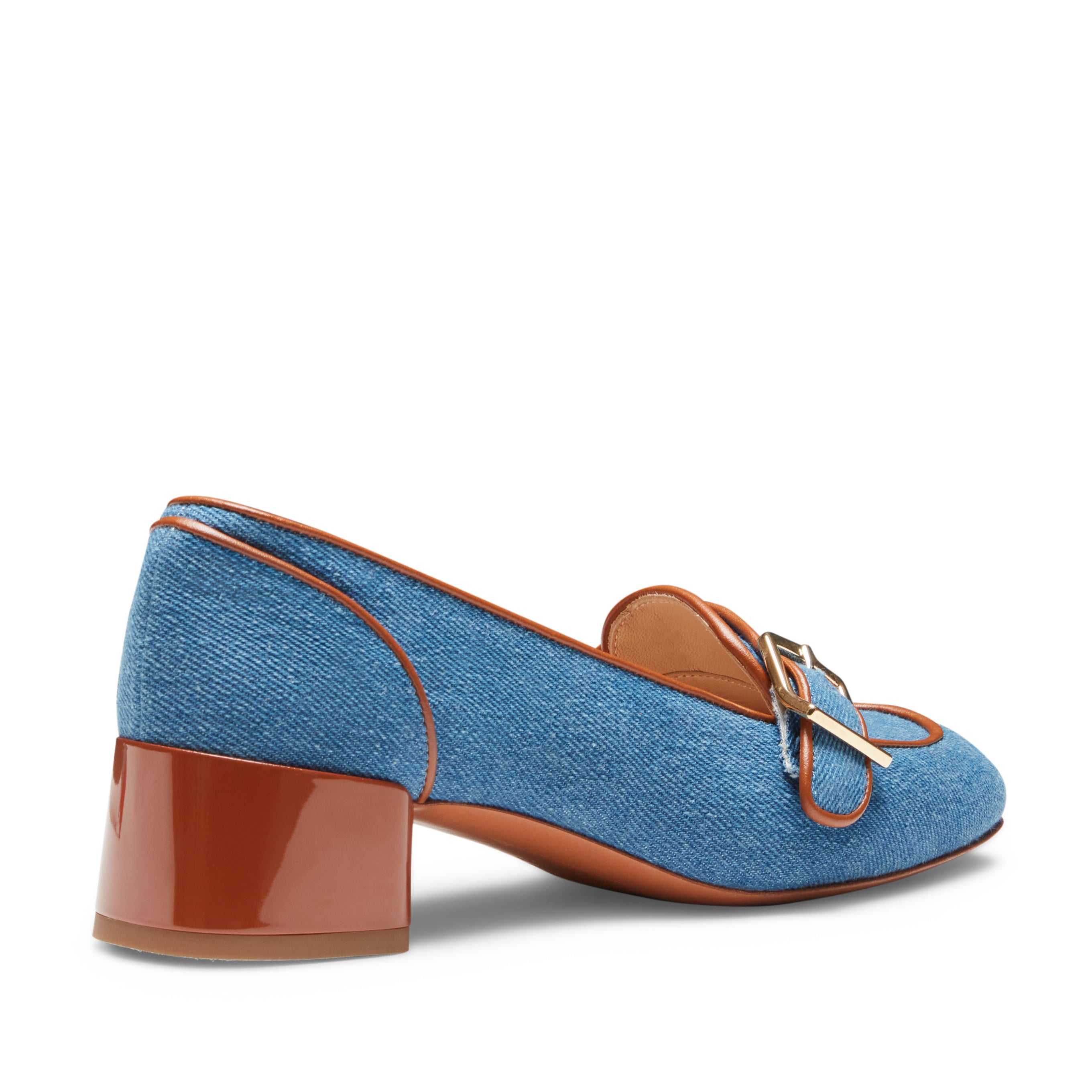 F.lli Rossetti 68222 Mocassino Denim Blucina Tacco 40
