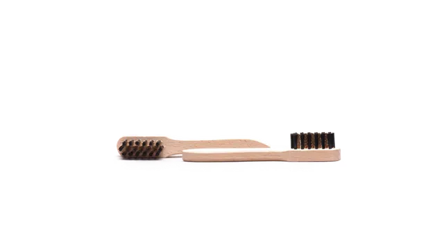 Stefano Bemer Wire Bristle spazzola scarpe camoscio legno