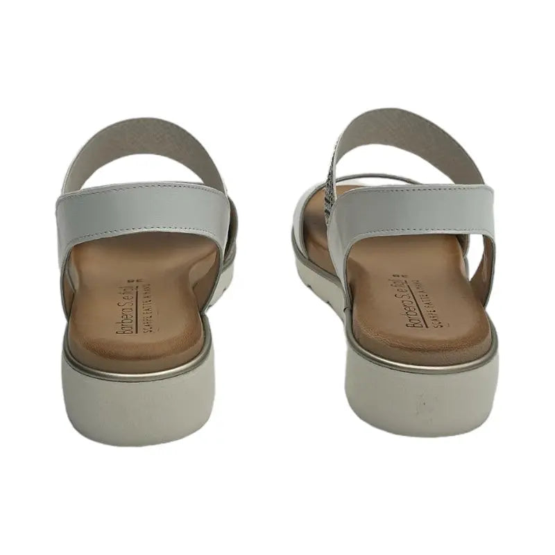 Sandro Barbera & Figli 1055 sandalo donna bianco pelle
