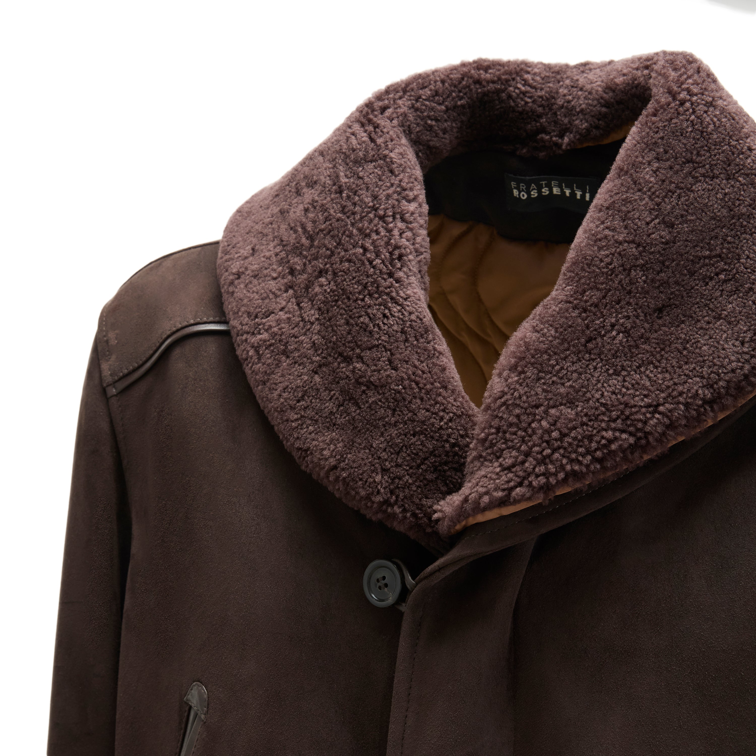 F.lli Rossetti 99801 Cappotto Uomo Moro Scamosciato