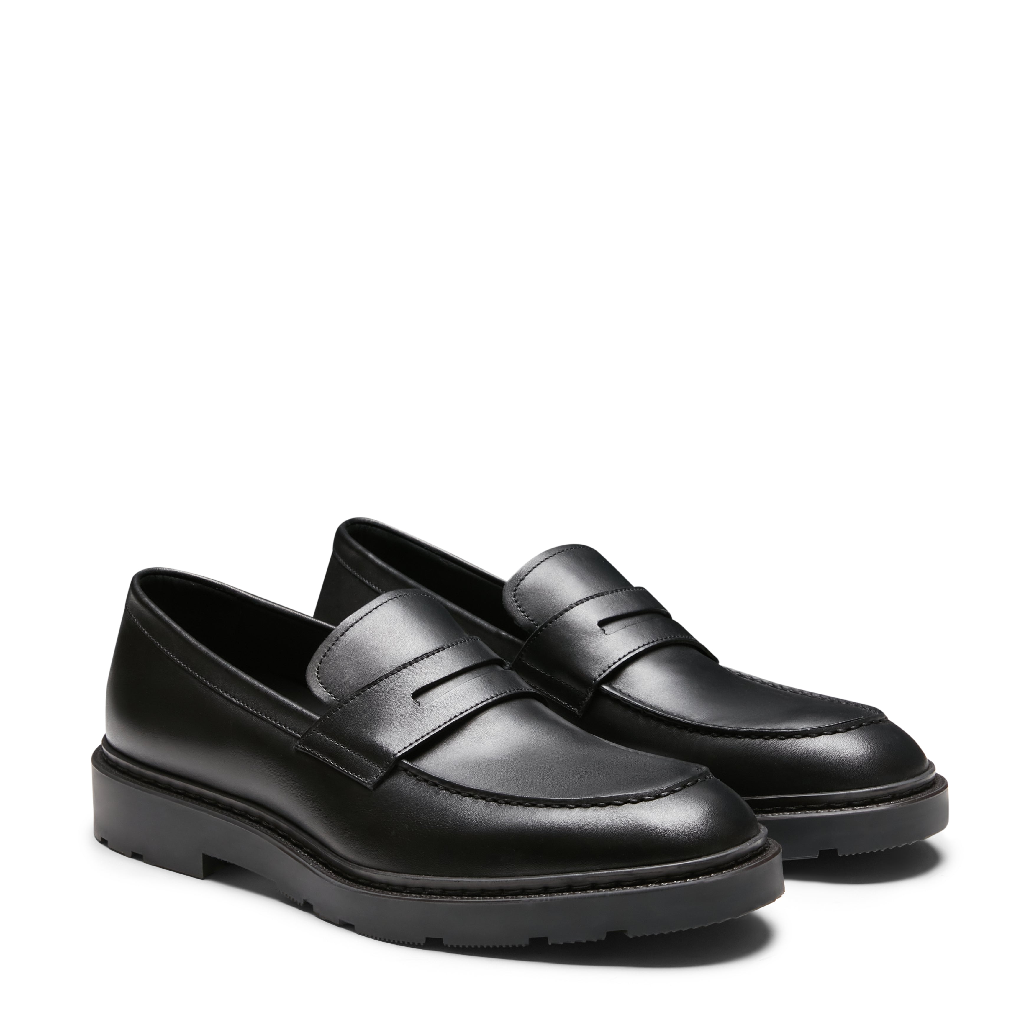 F.lli Rossetti 47208 Mocassino Pelle Nero Classico Uomo