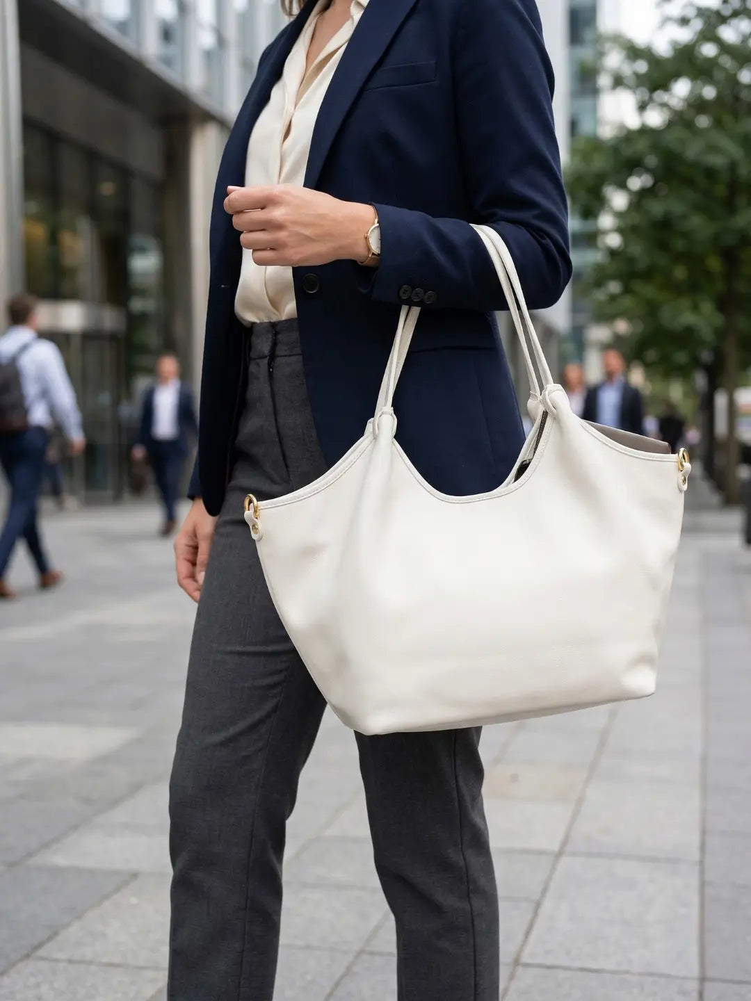 Sandro Barbera & Figli BASD 39843 borsa a mano pelle bianco