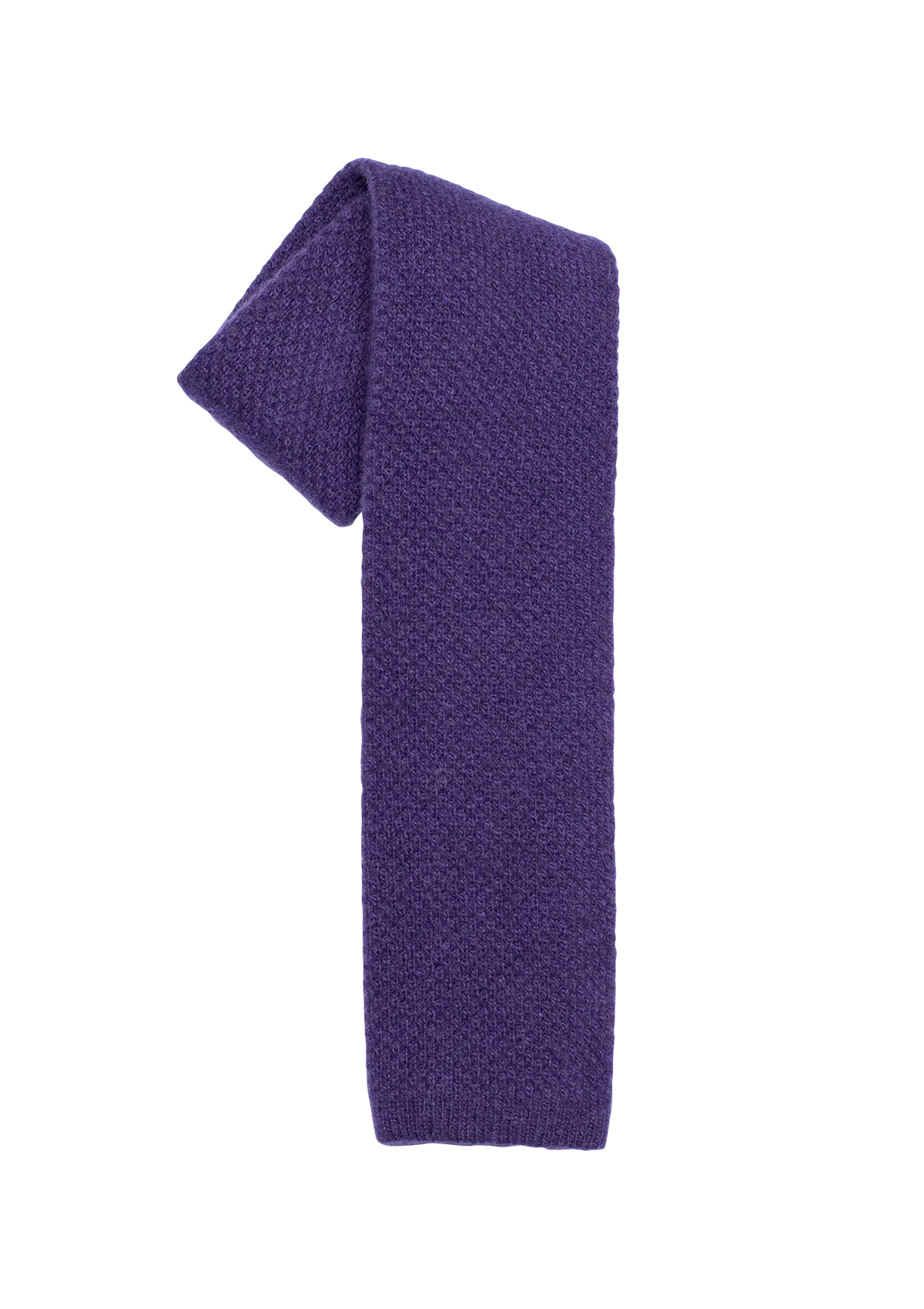 Stefano Bemer Ties Maglia Cravatta Lana Viola 8 cm