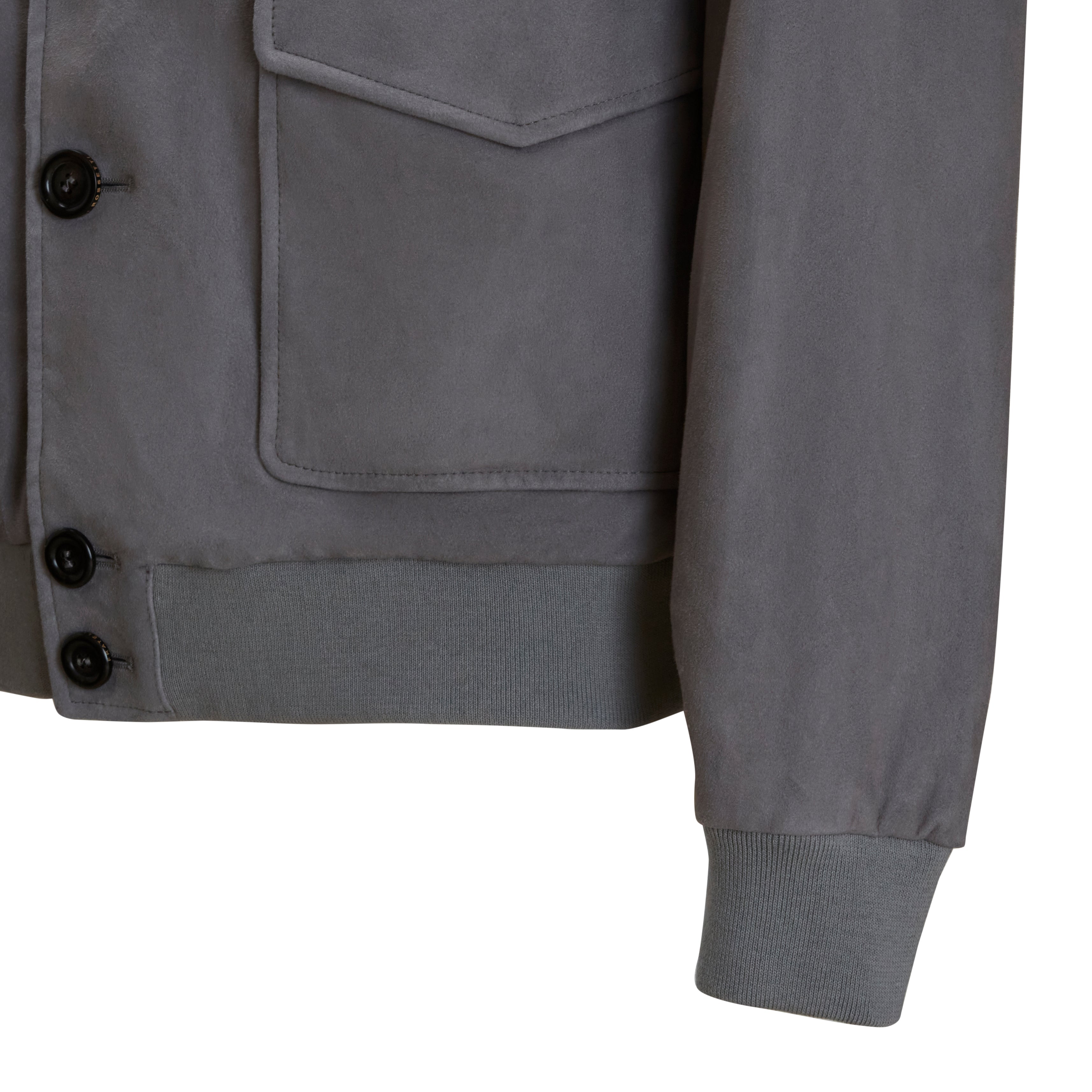 F.lli Rossetti 99711 Giubbino Uomo Grigio in Suede