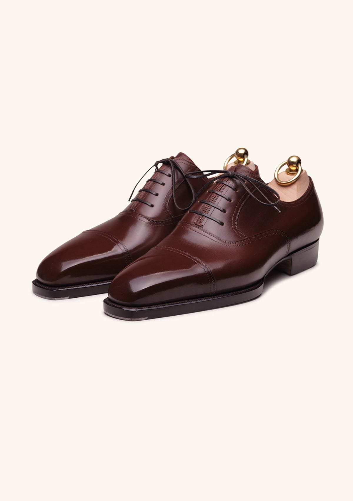 Stefano Bemer Oxfords T6470 Francesine Pelle Marrone Captoe
