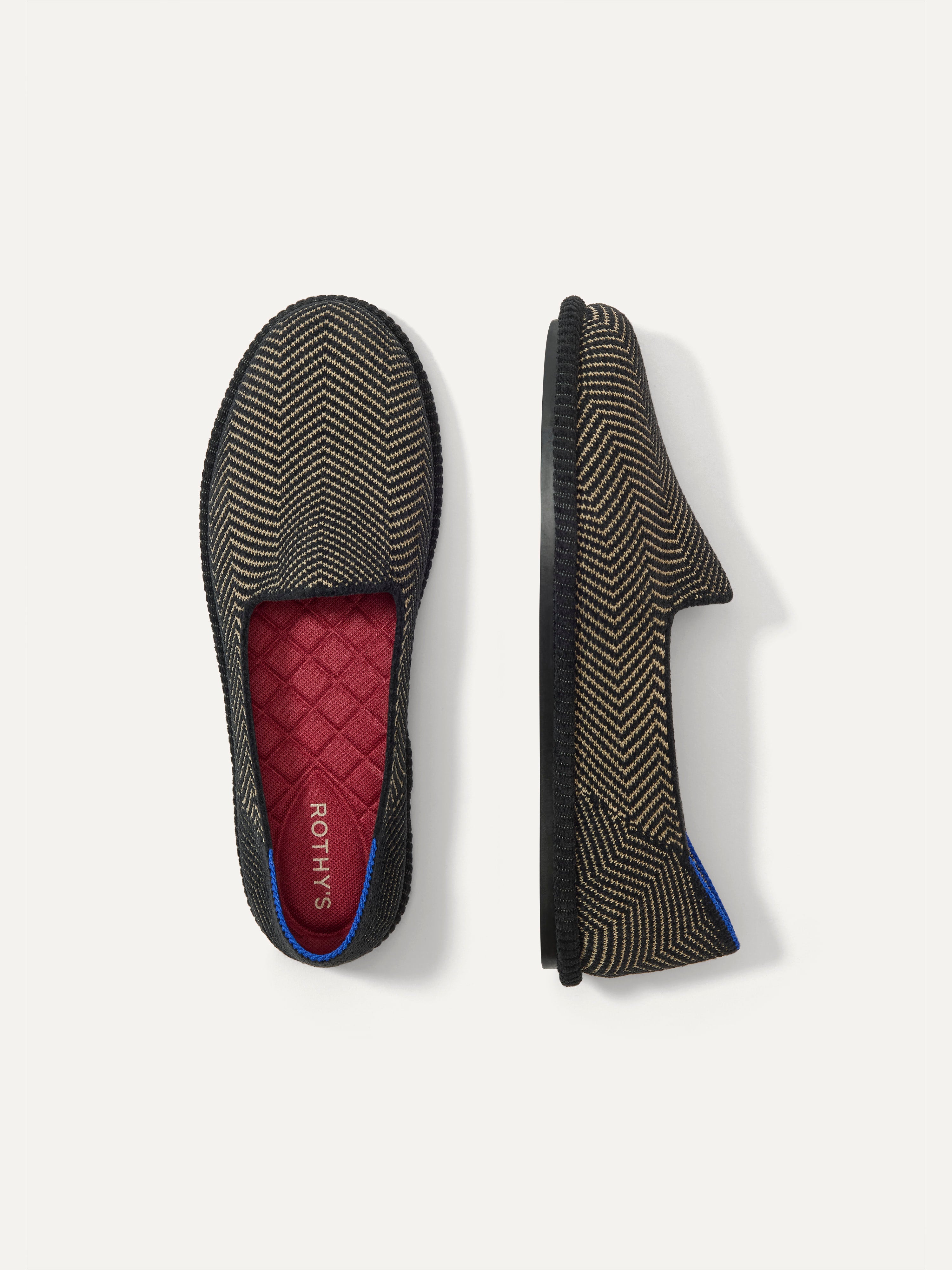 Rothy's The Cruiser Loafer mocassini Jet Herringbone spigati