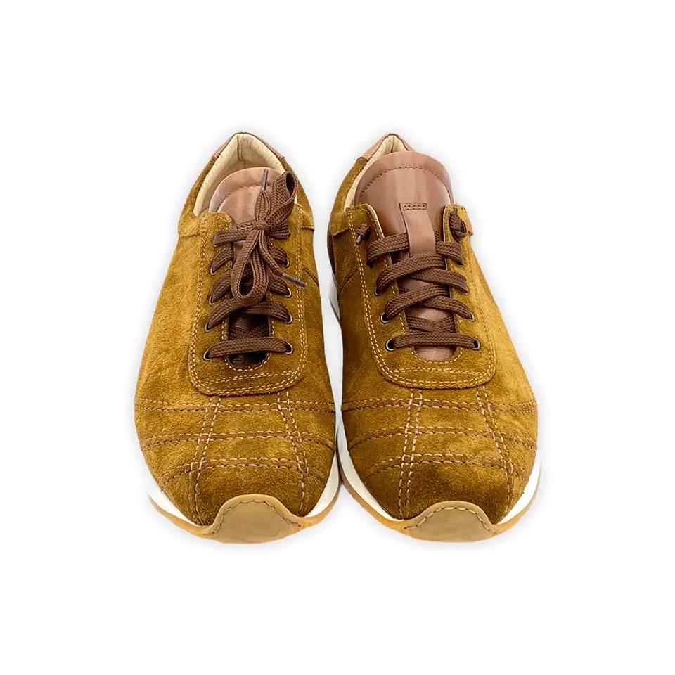 Sandro Barbera Rafa sneaker uomo pelle scamosciata cuoio