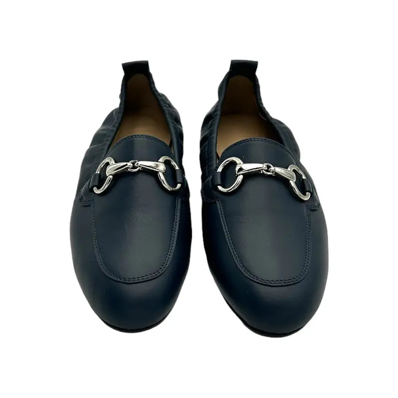 Sandro Barbera 4003 Mocassino Donna Blu Nappa Morsetto