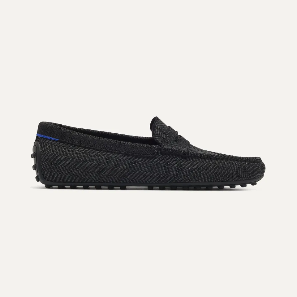 Rothy's The Men's Driver mocassino Carbon Herringbone knit