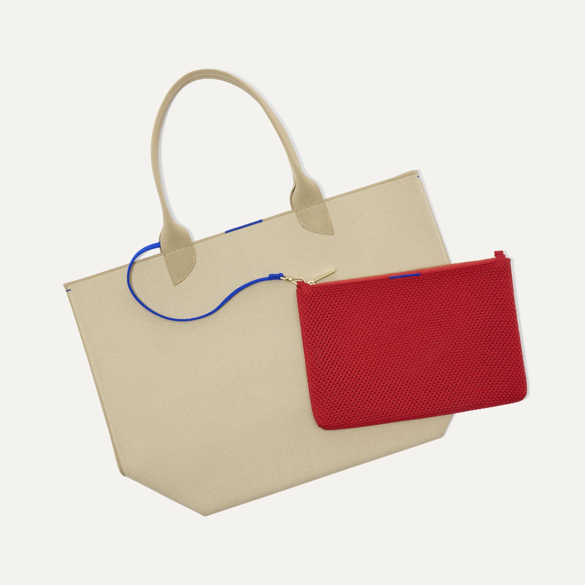 Rothy's Convertible Clutch pochette Scarlet rossa maglia