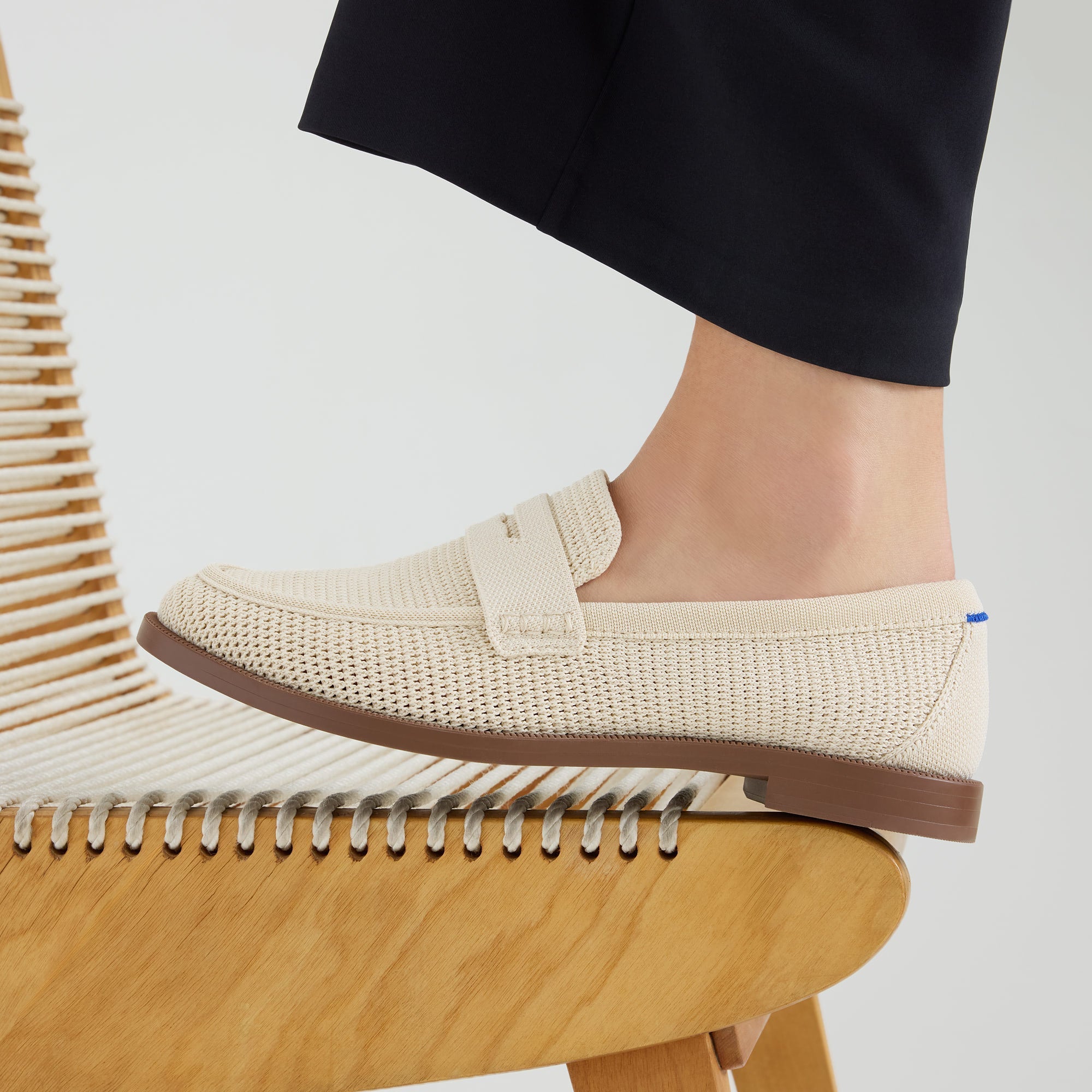 Rothy's The Penny Loafer mocassini donna Conch avorio intreccio