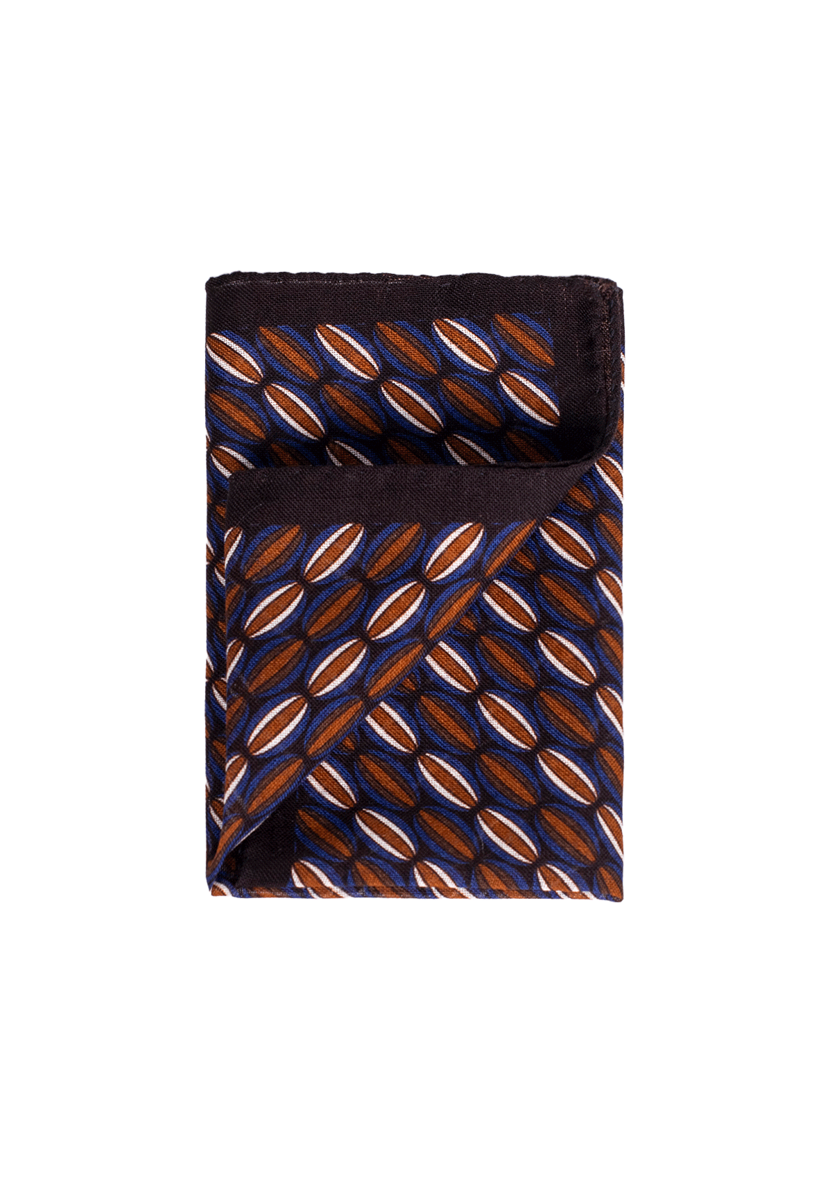 Stefano Bemer Pocket Squares pochette lana blu arancione