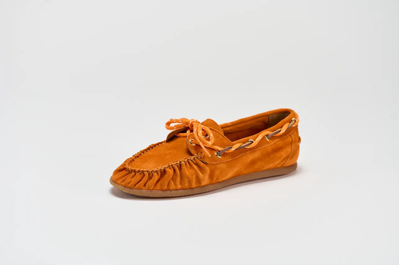 Sandro Barbera Stringate Donna Indianina Orange mocassino arancio