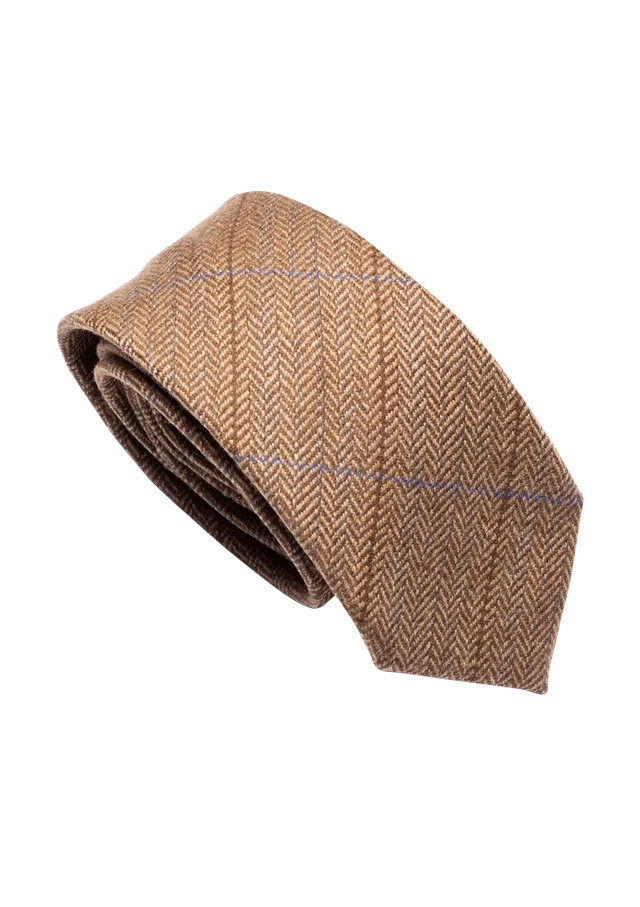 Stefano Bemer Ties Pattern 07 cravatta lana marrone