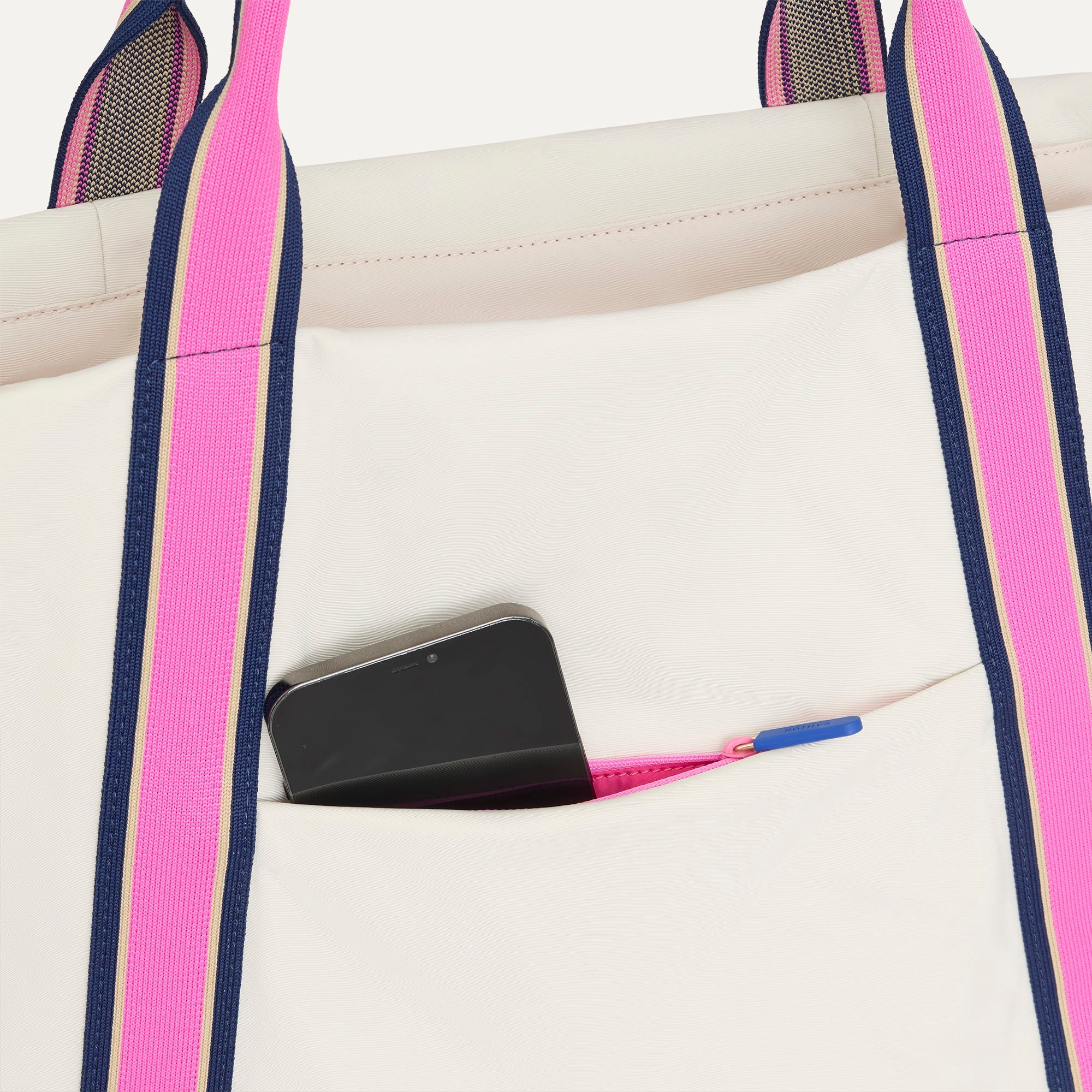 Rothy's The Travel Tote borsa viaggio Optic avorio porta laptop 16"
