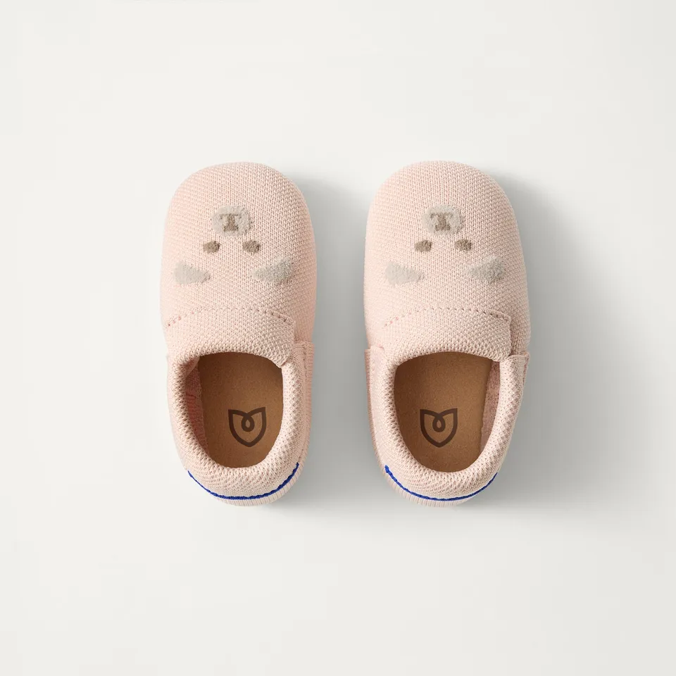 Rothy's The Baby Moc scarpine Blush Teddy morbide