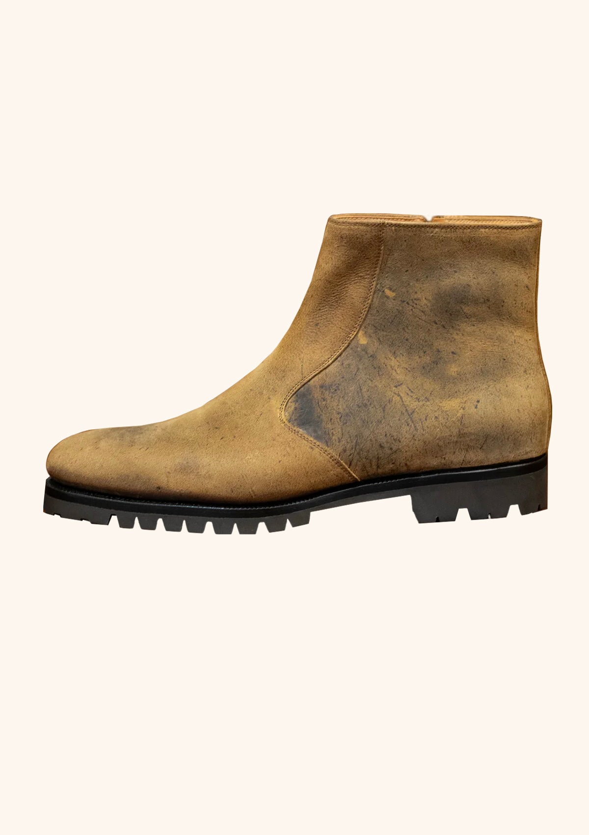 Stefano Bemer Boots C7980V2 stivali kudu cammello con zip