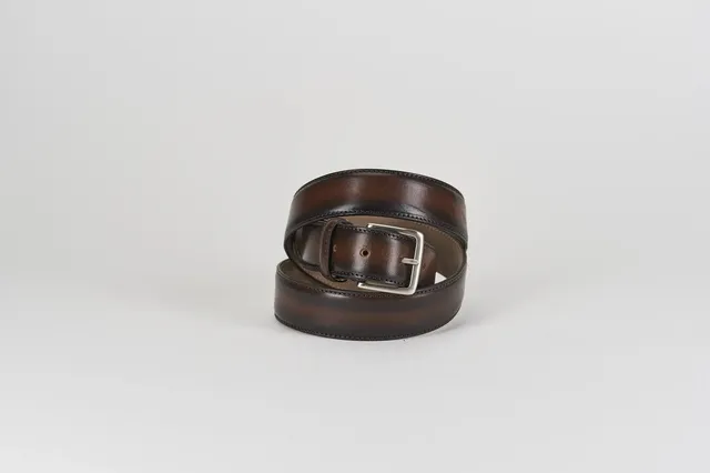 Sandro Barbera Old Brown Cintura Pelle Uomo Tinta a Mano