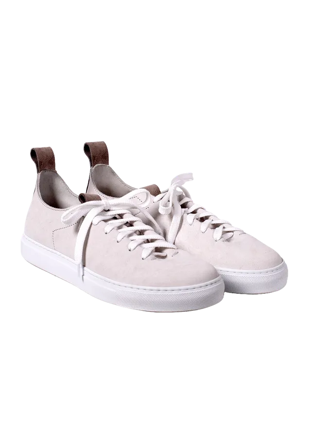 Stefano Bemer Wholecut Modello1 sneakers panna pelle kudu