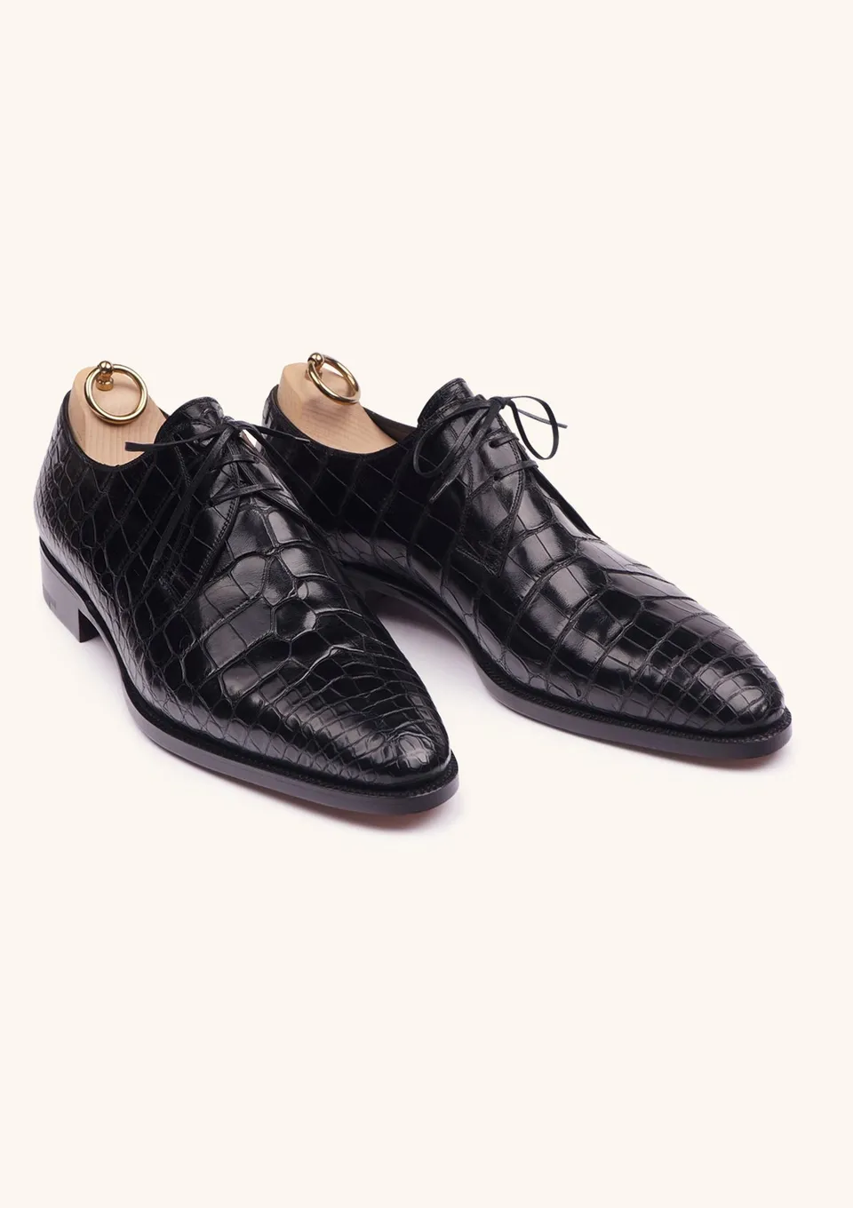 Stefano Bemer Derbies C5240 derby uomo coccodrillo nero 42