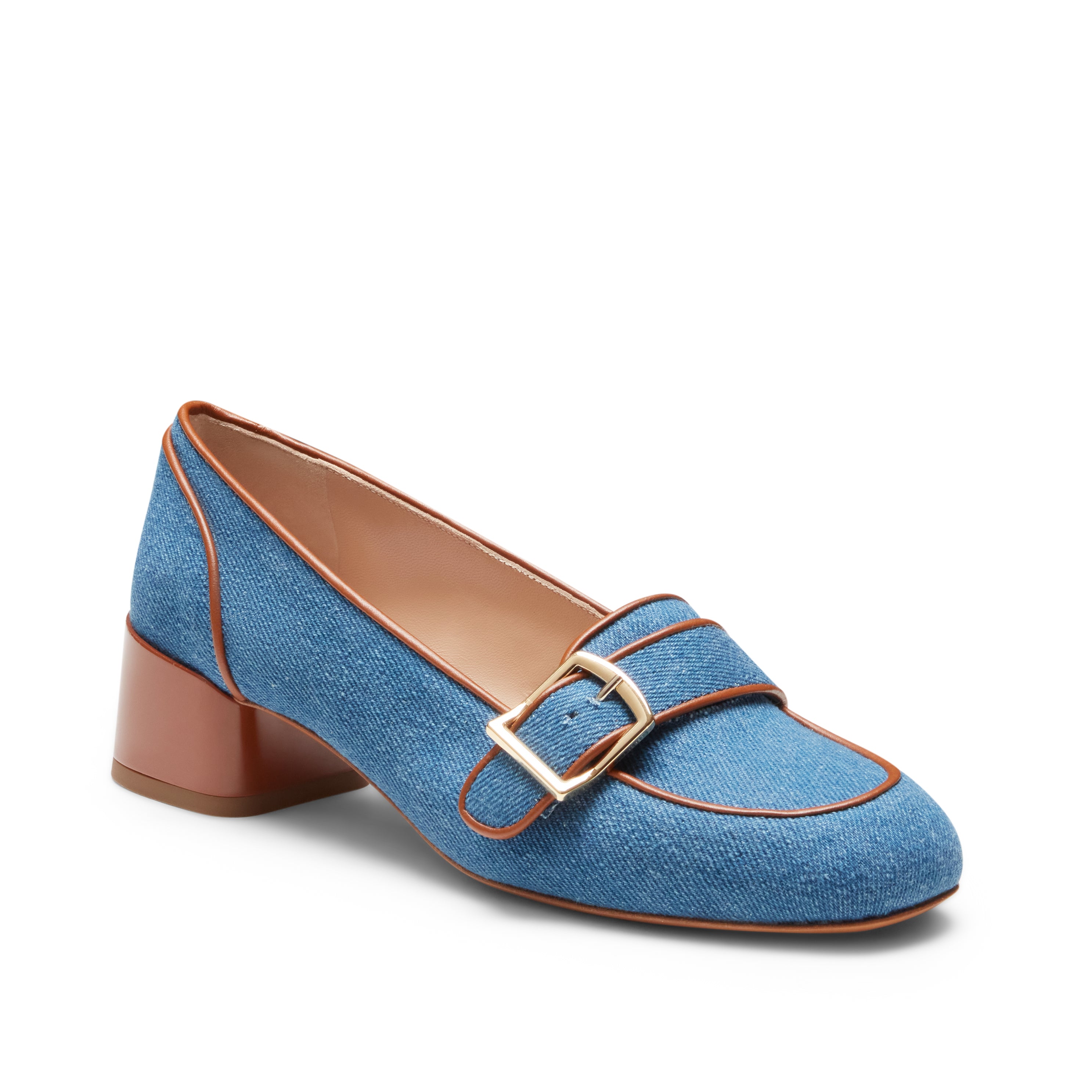F.lli Rossetti 68222 Mocassino Denim Blucina Tacco 40