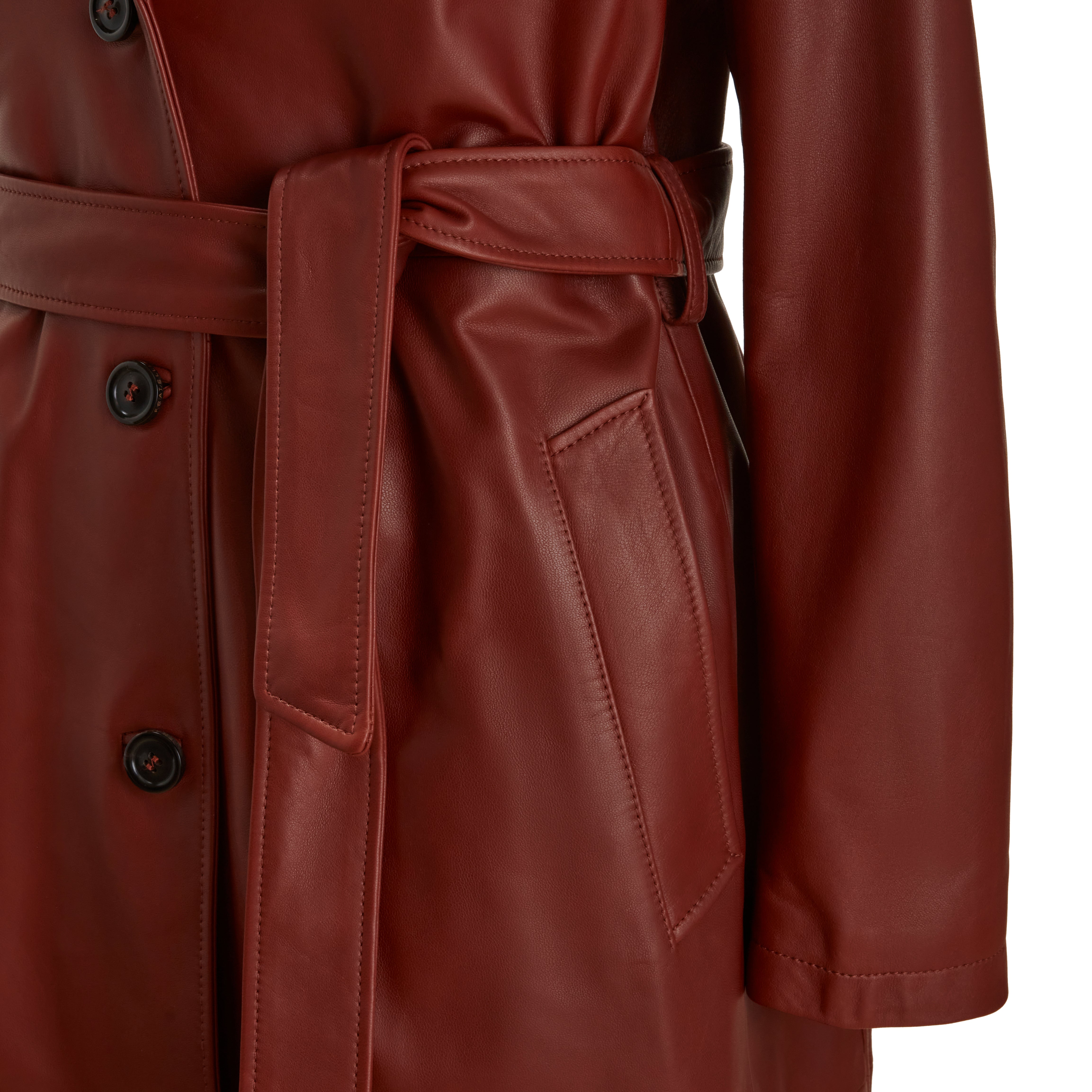 F.lli Rossetti Trench Donna Pelle Mandorla 98423 Nappa