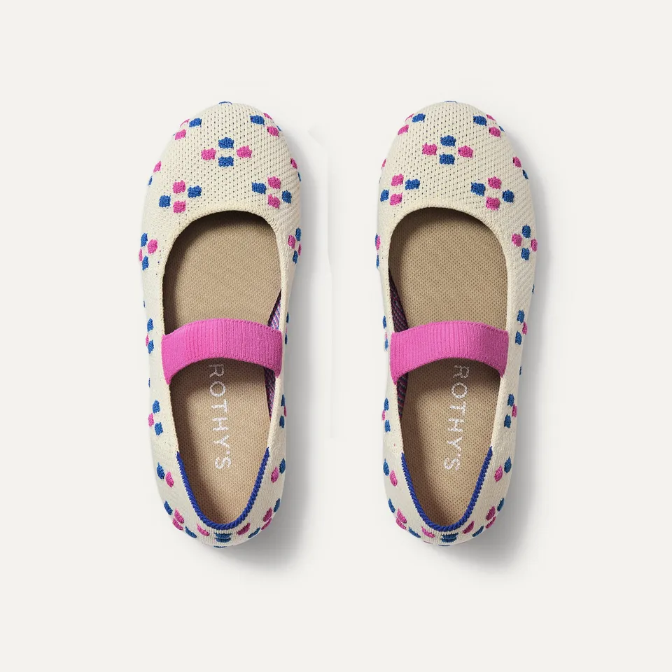 Rothy's The Kids Mary Jane scarpe bambina Bubblegum Pop rosa