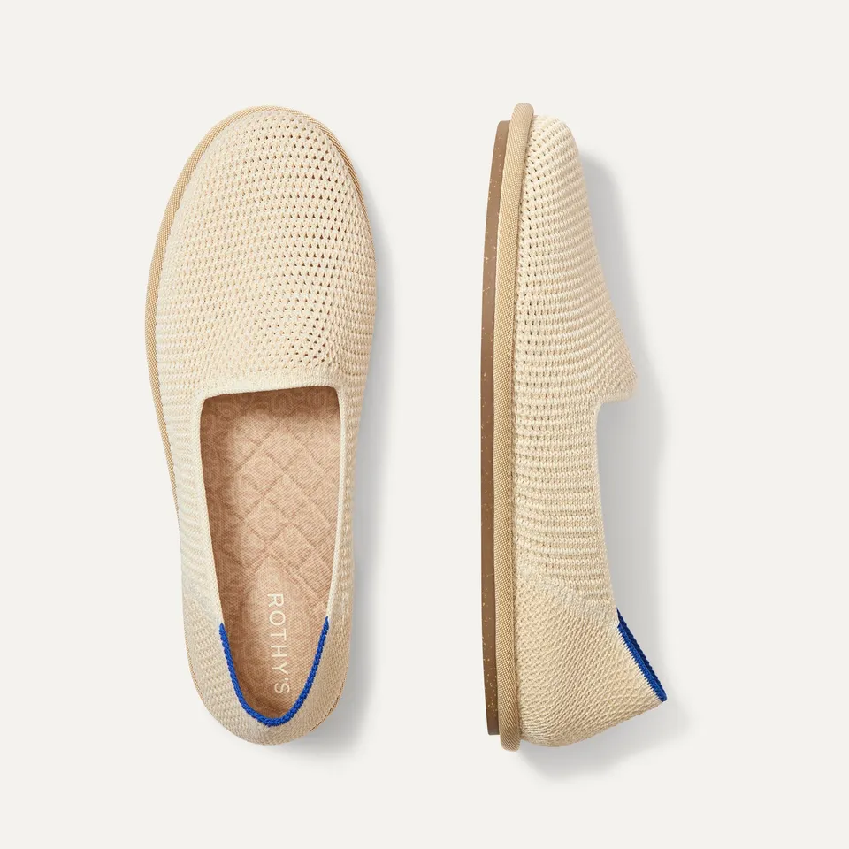 Rothy's The Cruiser Loafer mocassini donna White Raffia-Knit knit