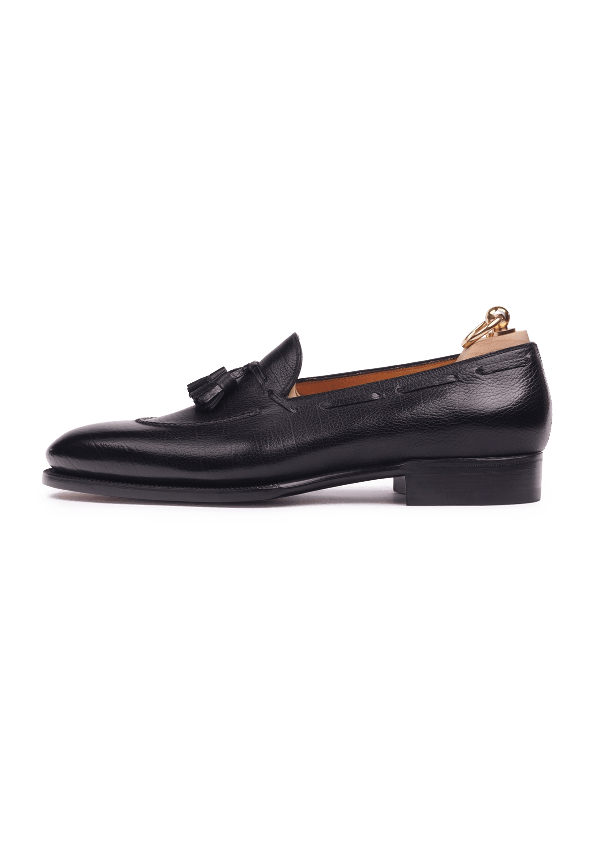 Stefano Bemer Loafers C1327 mocassini neri nappine pelle