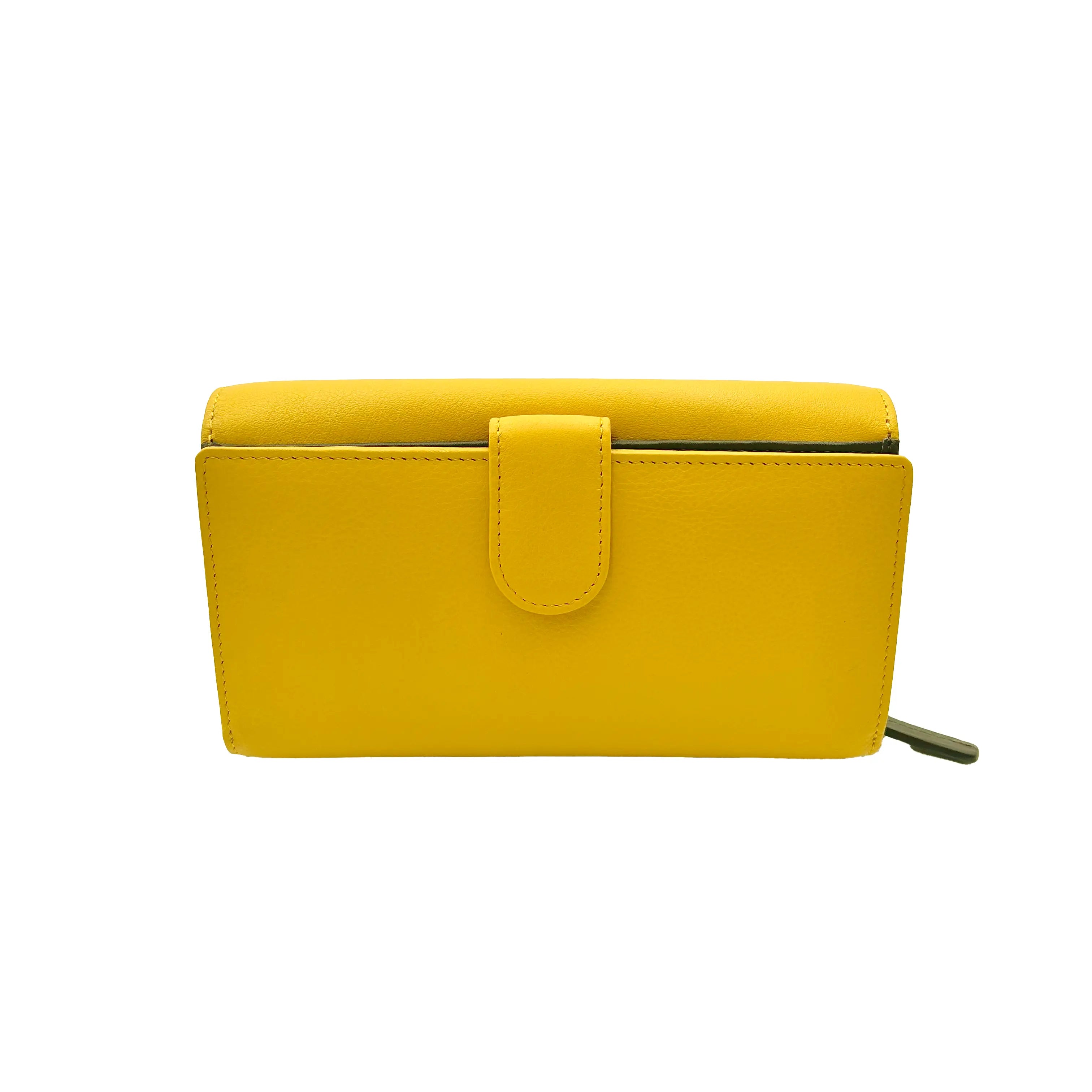 Sandro Barbera 155 Portafoglio Donna Giallo Moro Pelle