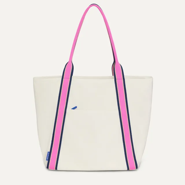 Rothy's The Travel Tote borsa viaggio Optic avorio porta laptop 16"