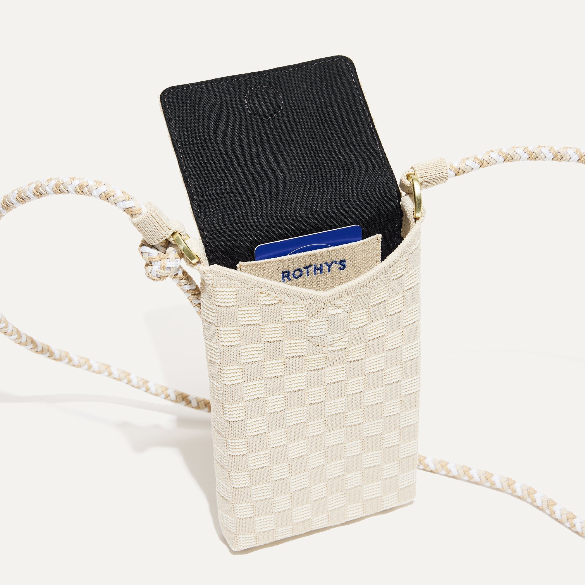 Rothy's The Phone Crossbody borsa a tracolla White Sand avorio