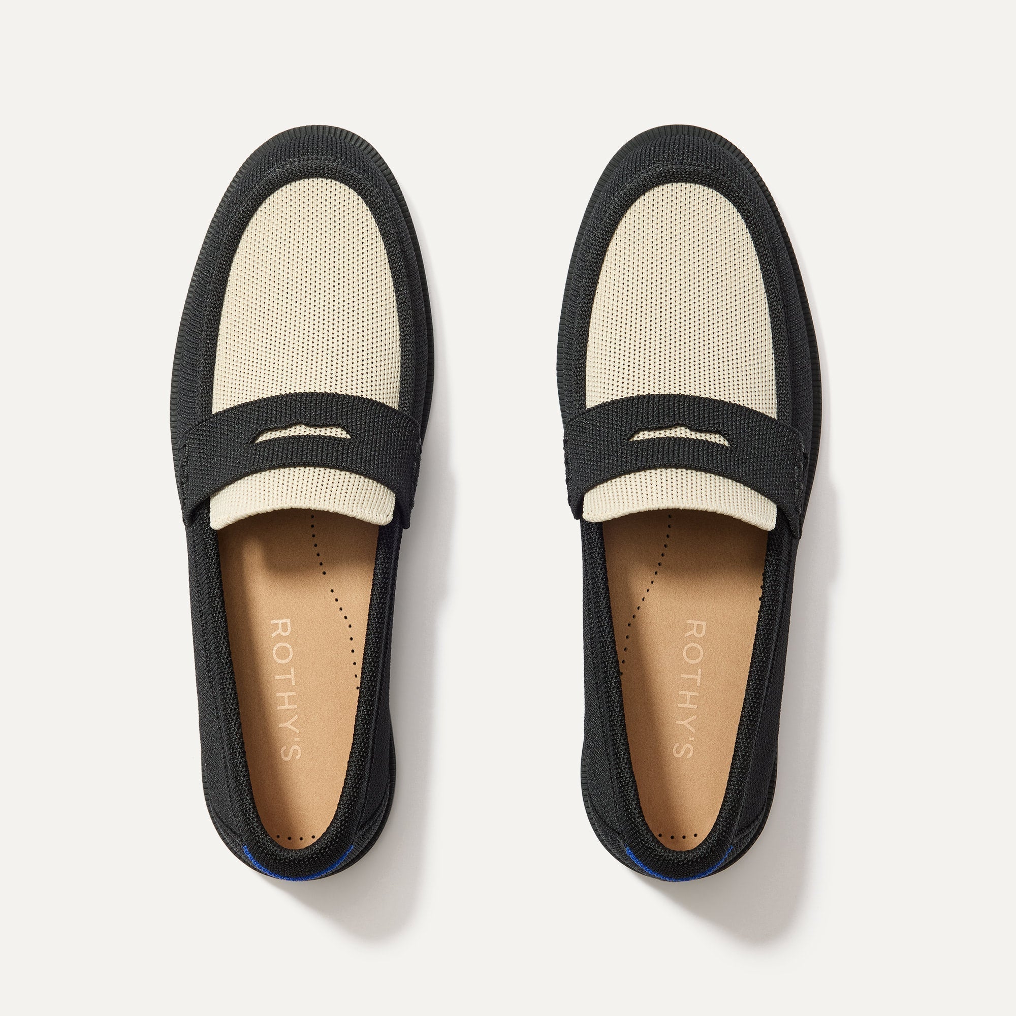Rothy's The Penny Loafer mocassini donna Tux nero avorio