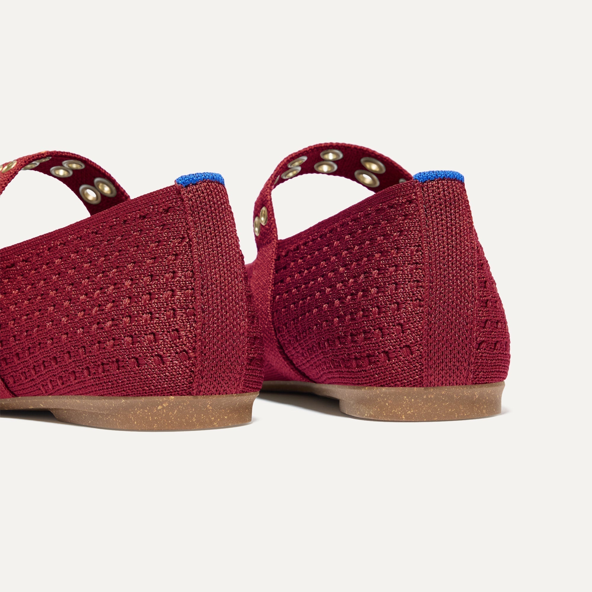 Rothy's Max Buckle Mary Jane ballerine Ruby Mesh bordeaux