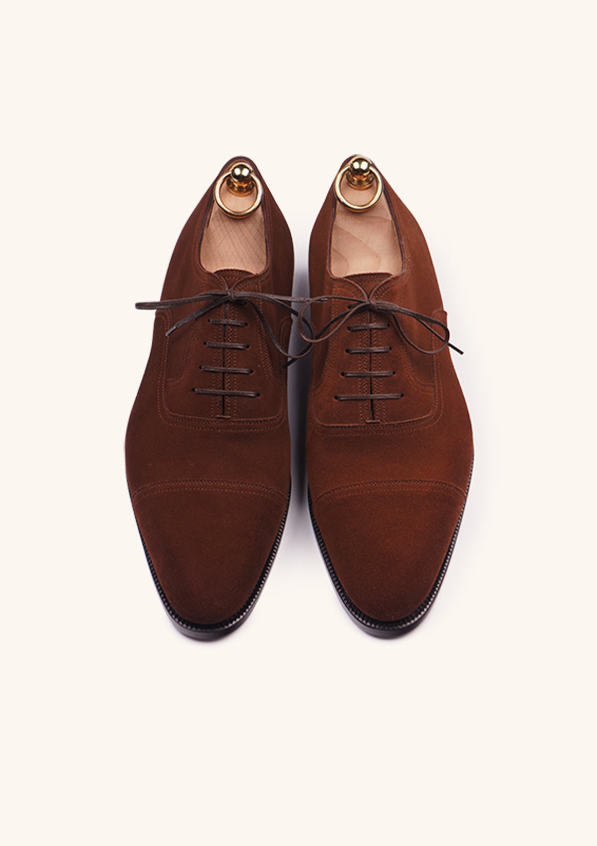 Stefano Bemer Oxfords C6471V1 scarpe camoscio marrone