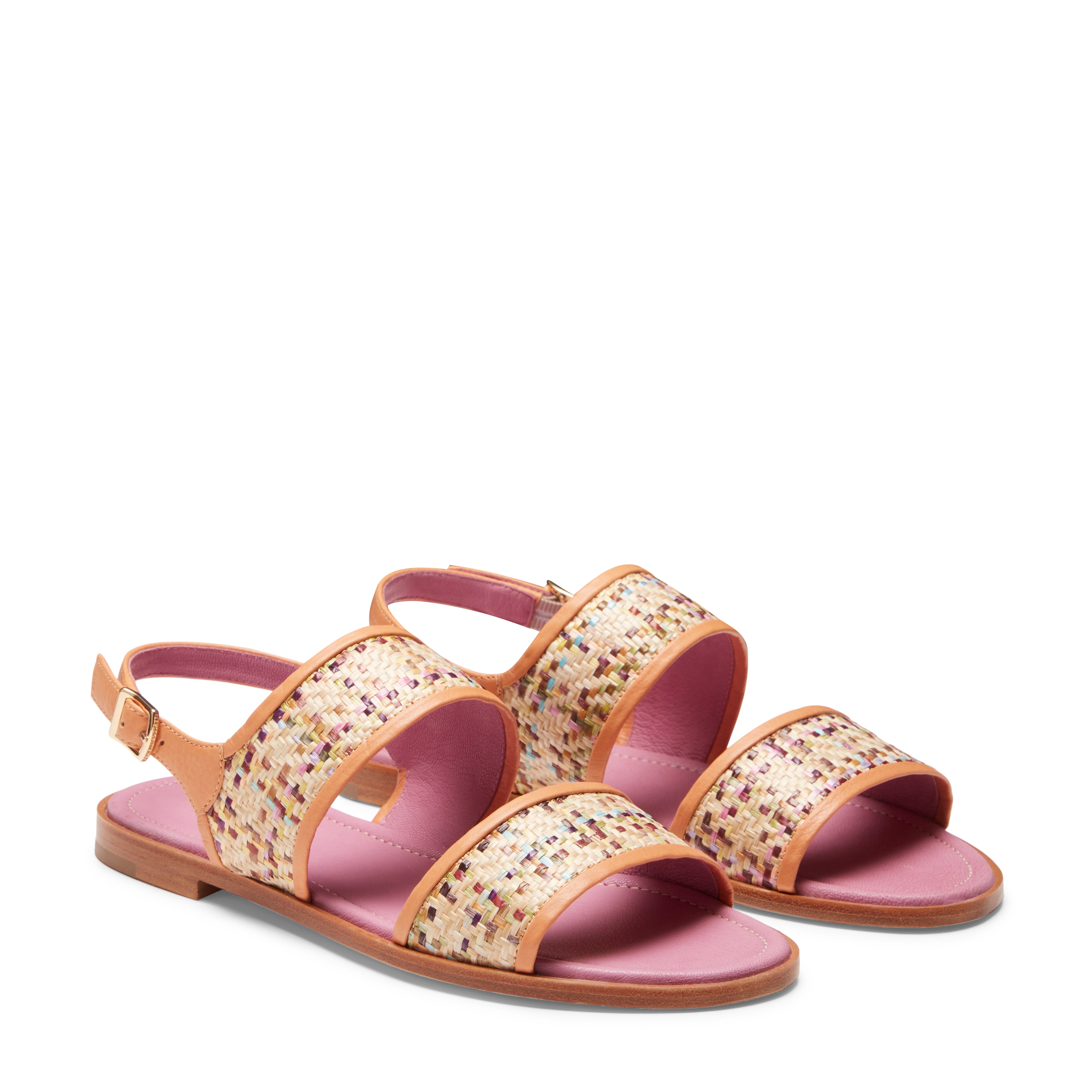 F.lli Rossetti 68229 Sandalo Flat Donna Tessuto Multicolor