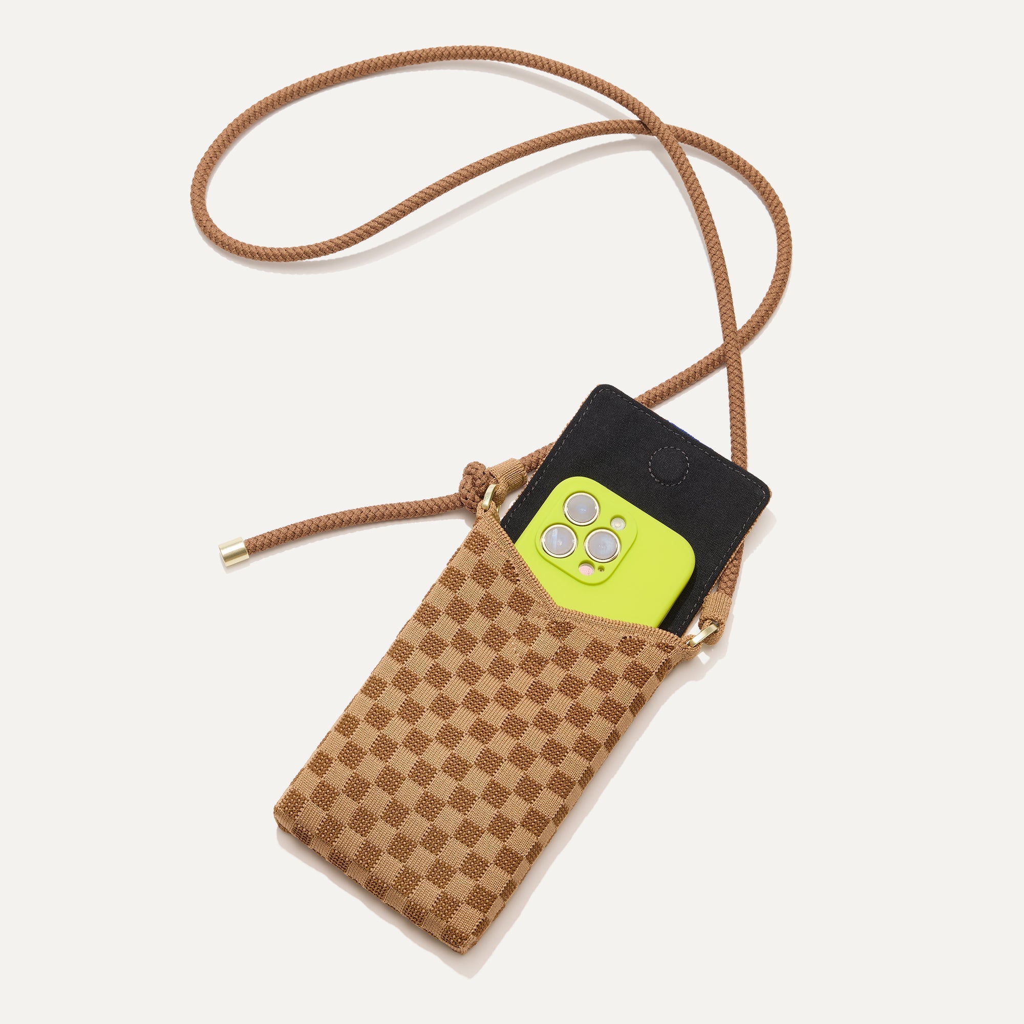 Rothy's The Phone Crossbody borsa tracolla Hazelnut cammello