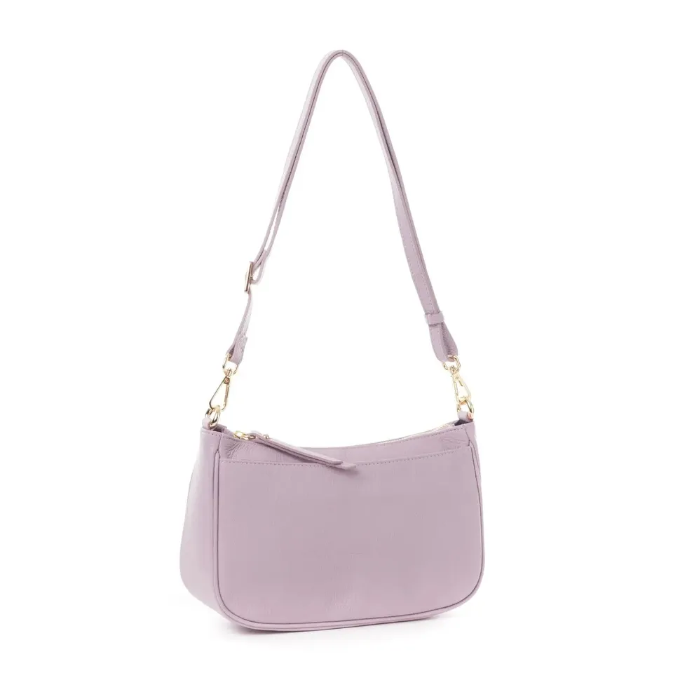 Sandro Barbera C14 borsa donna lilac pelle 25x15 cm