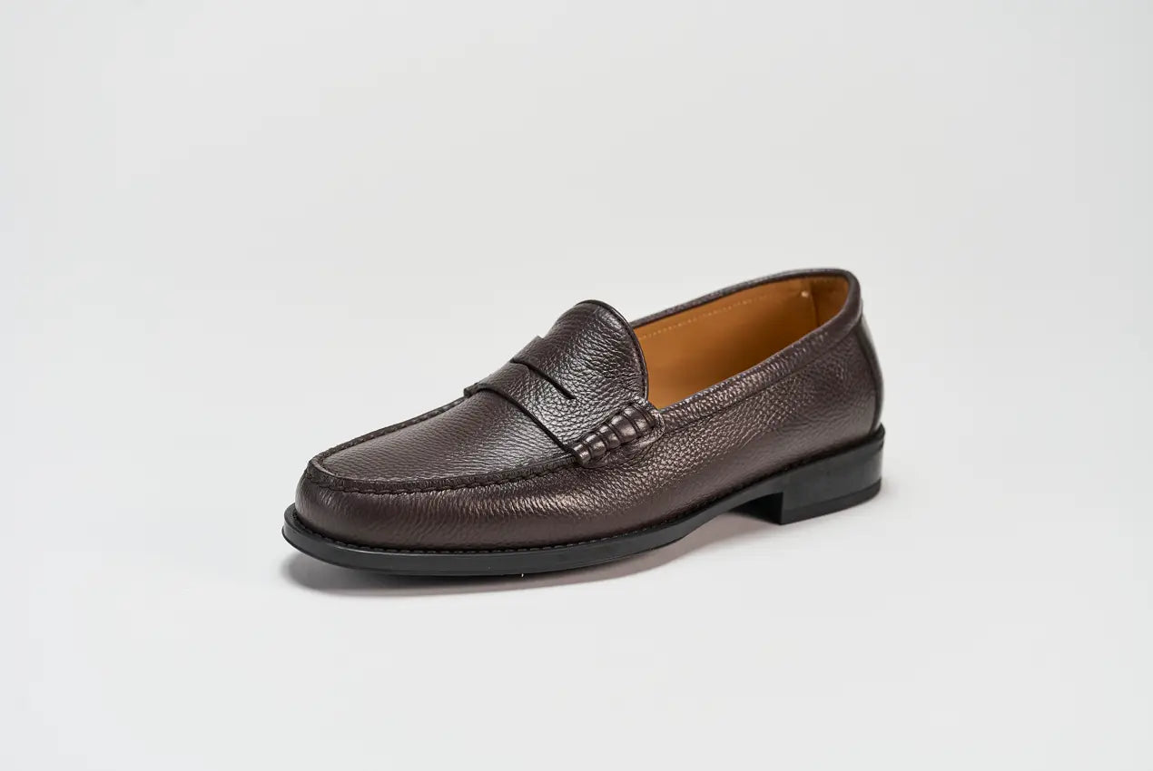 Sandro Barbera Brera Penny Loafer mocassini uomo testa moro