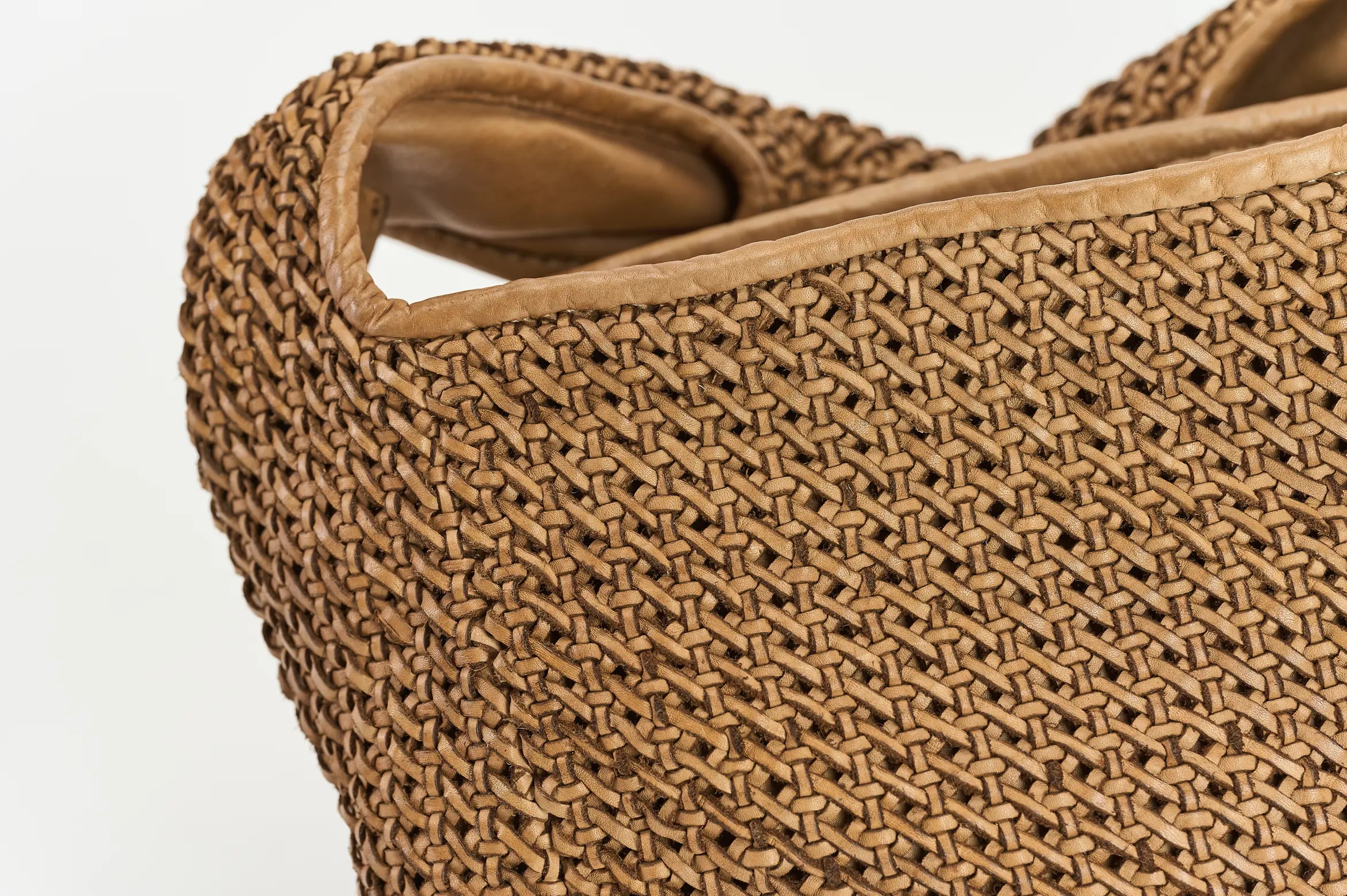 Sandro Barbera 2027 borsa intreccio cuoio pelle 32x26x18