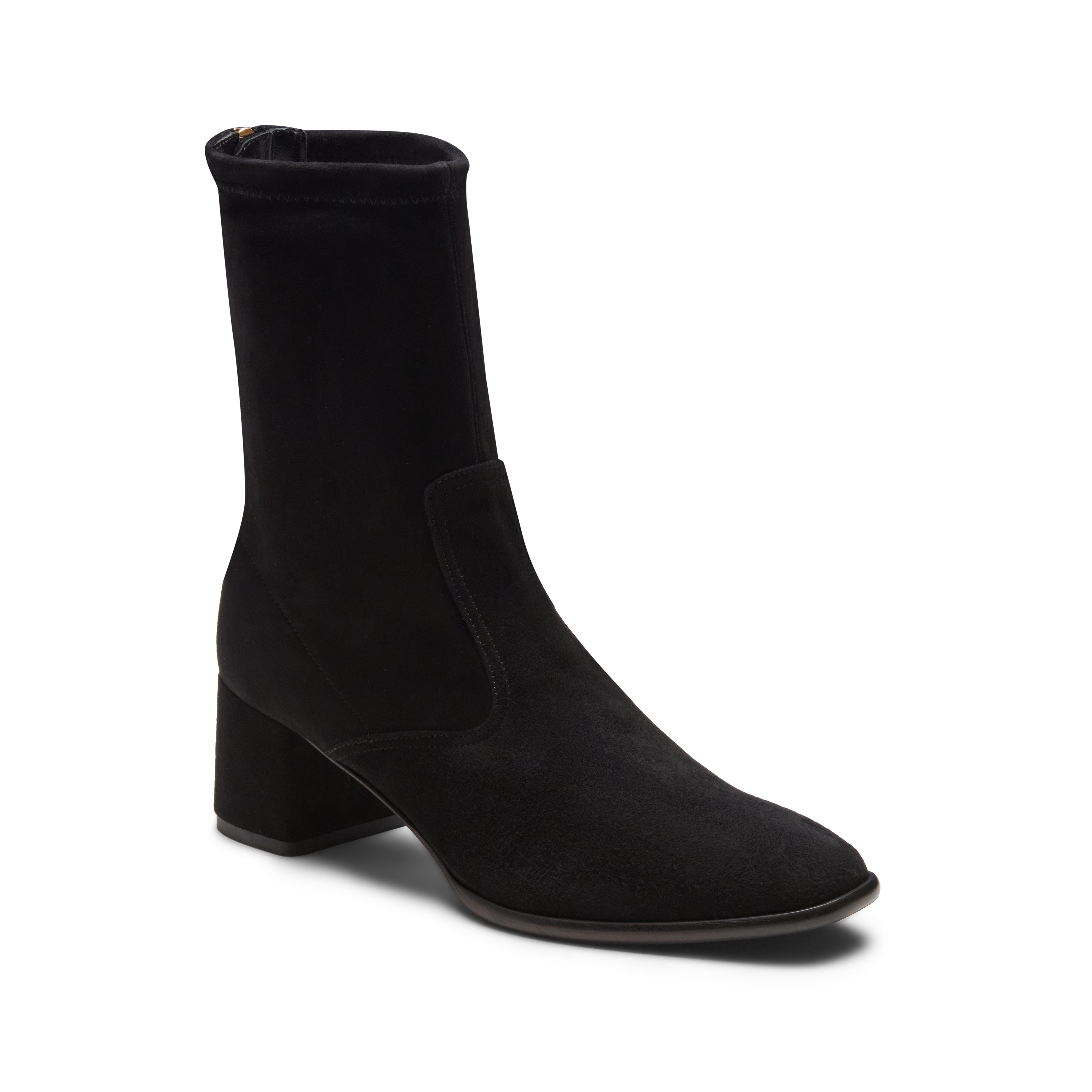 F.lli Rossetti 66085 Stivaletto Suede Nero Tacco Comodo