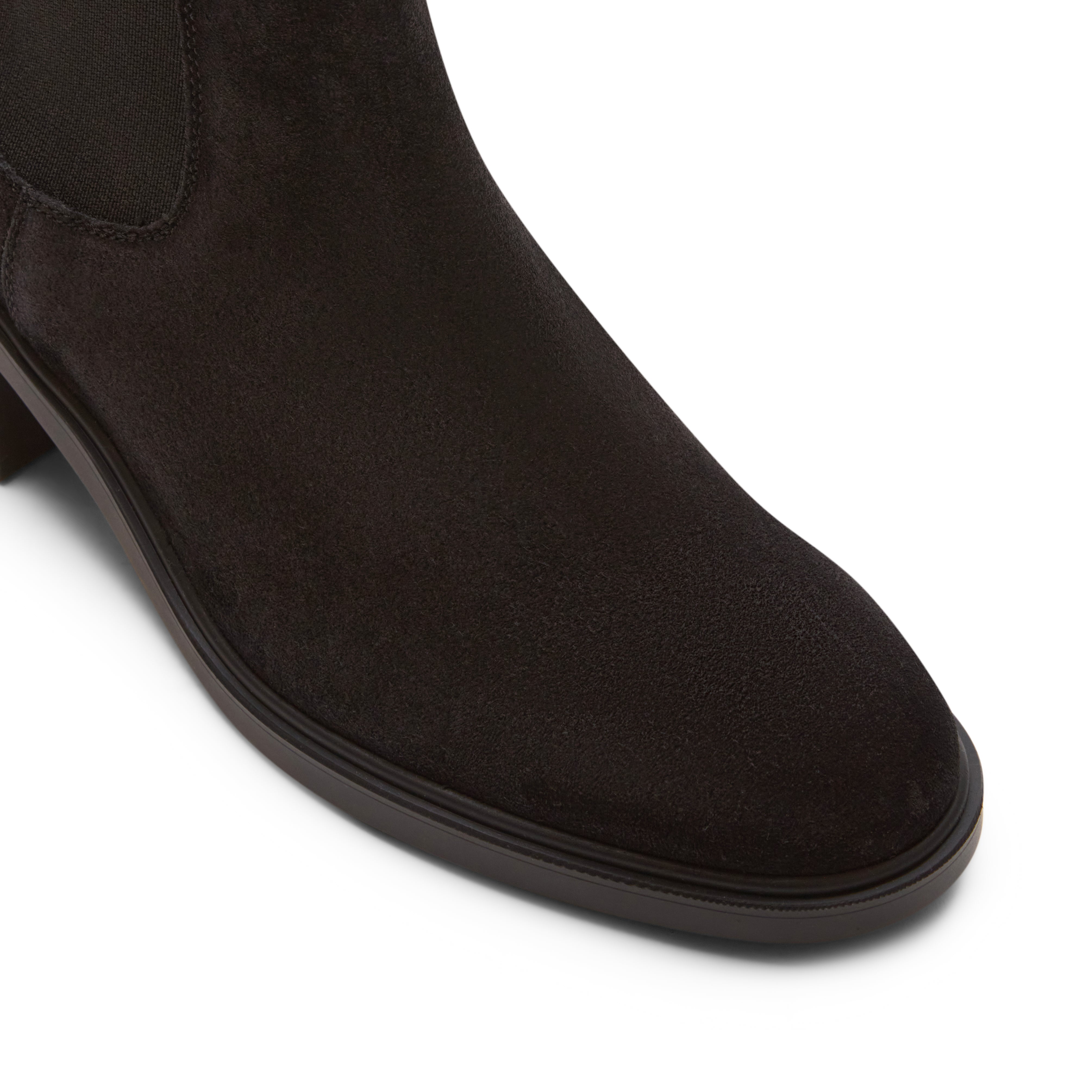 F.lli Rossetti Polacco Beatles Suede Nero Stivaletto Tacco 40