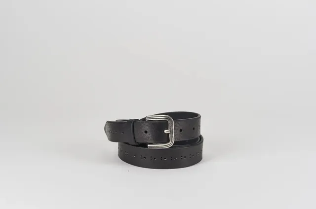Sandro Barbera 004 Cintura Nero Cuoio 3 cm XS 100 cm
